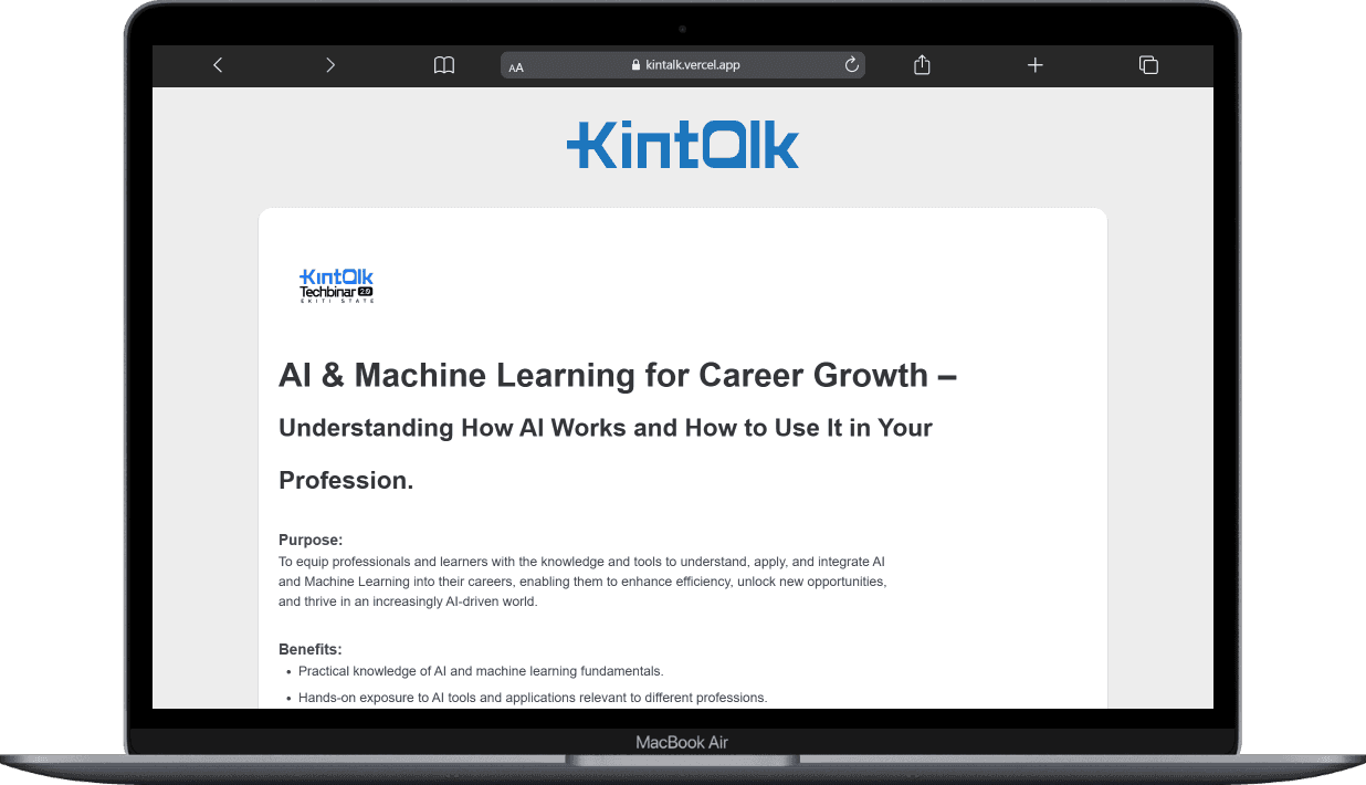 Screenshot of Kintalk
